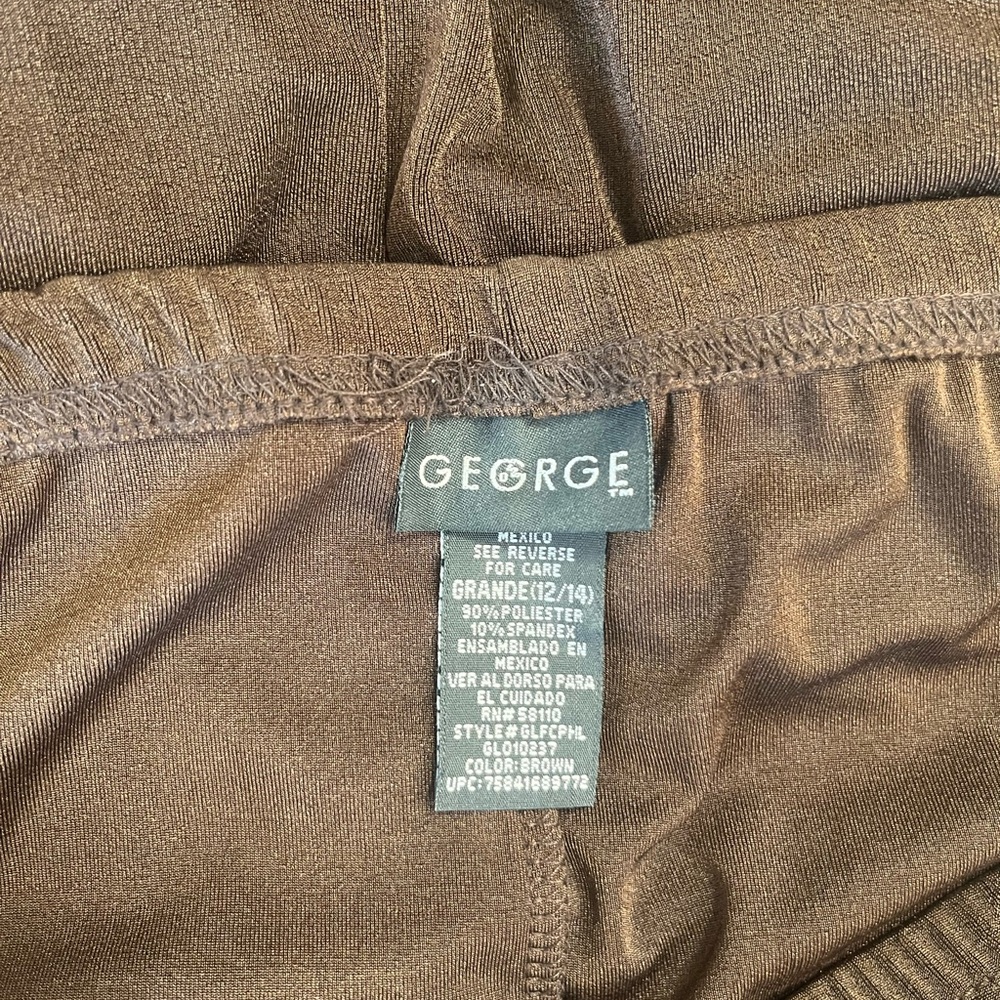 George Chocolate Brown Stretch Skirt